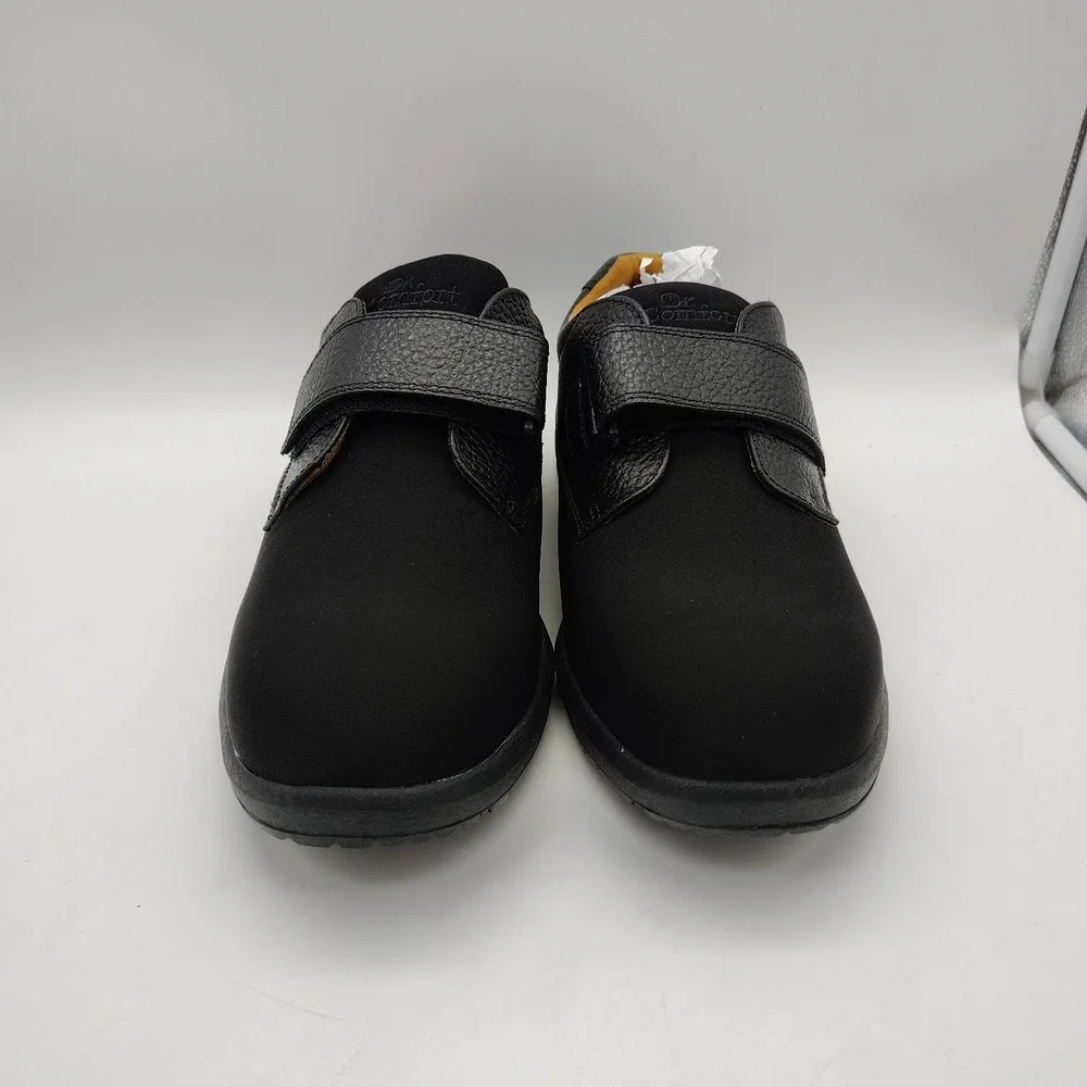 Dr. Comfort Brian X-Depth 6910 Black Leather Stretch Orthotic Men's Shoes 10XW
